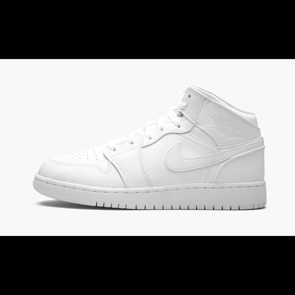 NEW Air Jordan 1 Mid GS Sz 7Y=8.5W 554725-130 - Picture 2 of 3